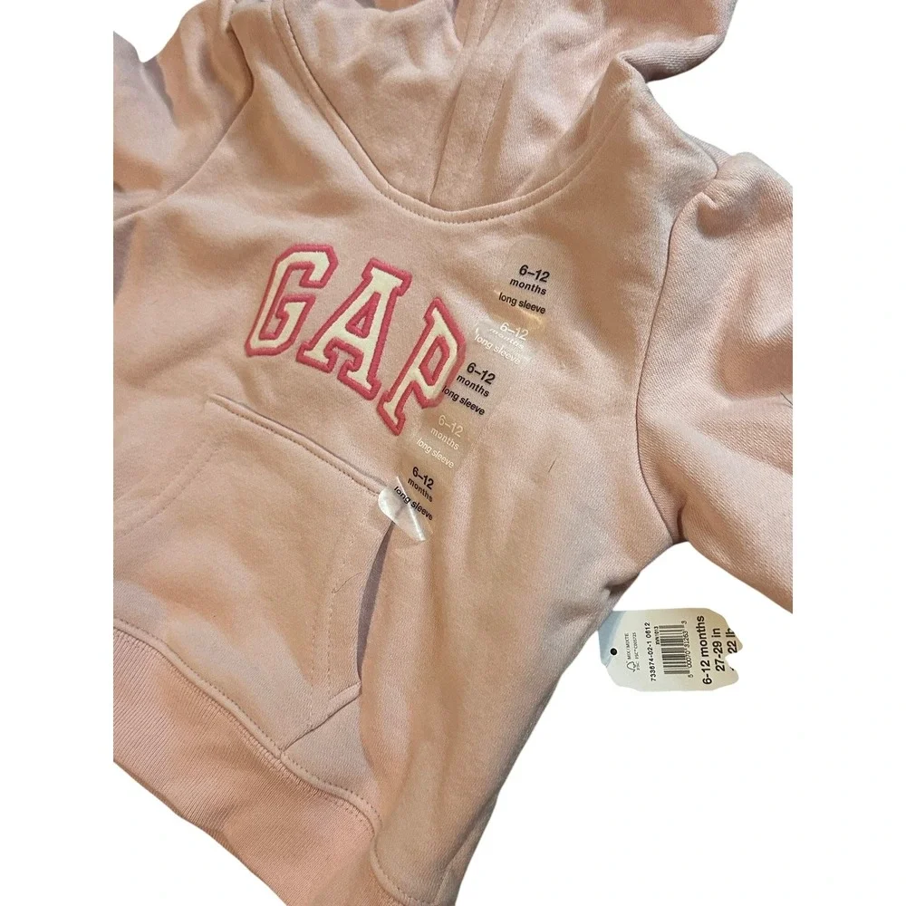 Baby Girl Gap Pink‎ Hoodie Jogger & Vitamins Kids Gray Ruffle Star Tracksuit Set